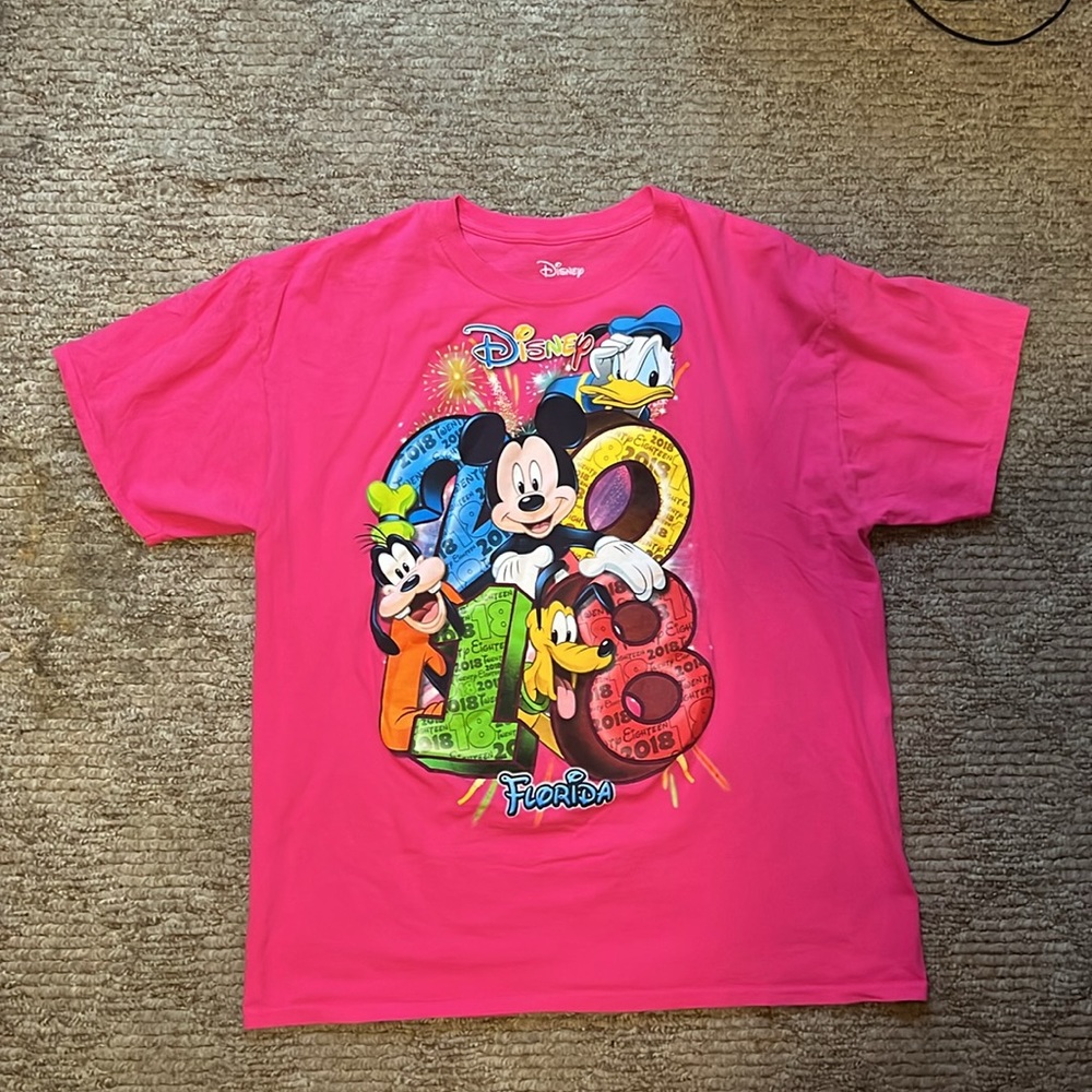 Vintage Disney Shirt 2018 Collectable Disney Graphic Tee Shirt Pink